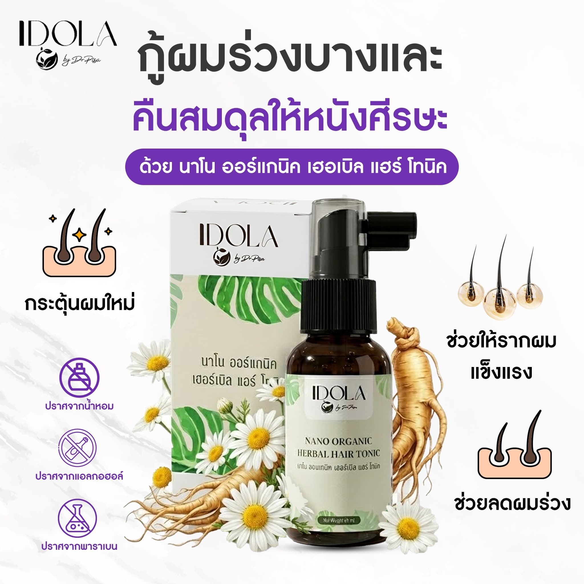 ดร.พิศา| เฮอร์เบิ้ล แฮร์โทนิค ออร์แกนิค